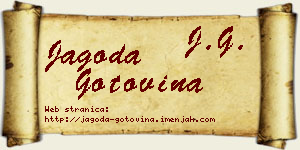 Jagoda Gotovina vizit kartica